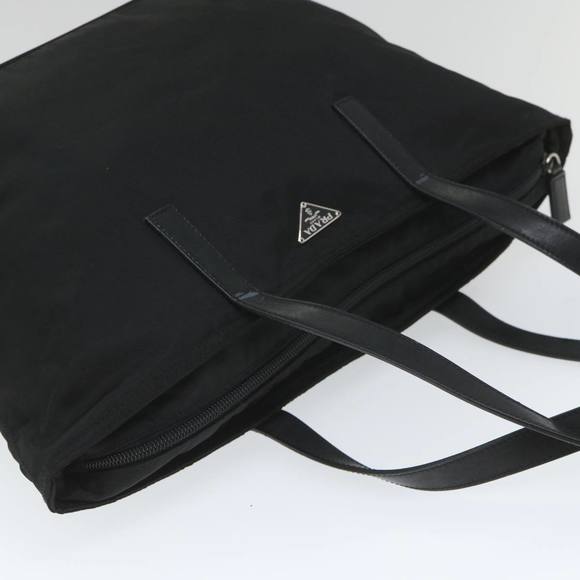 PRADA Tote Bag Nylon Black Auth cl803 - Picture 6 of 16